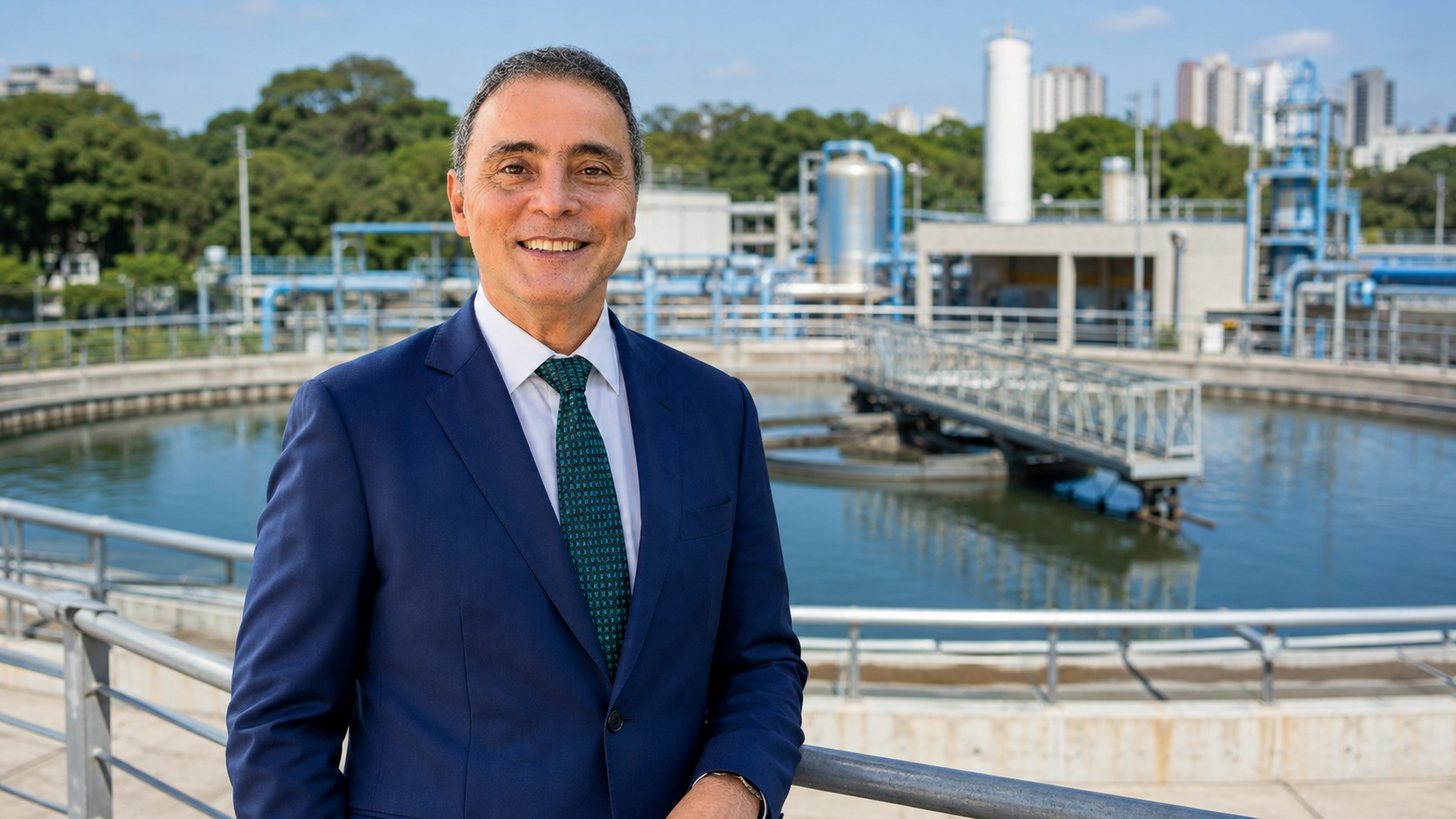 Paulo Pinho em contexto de saneamento e infraestrutura